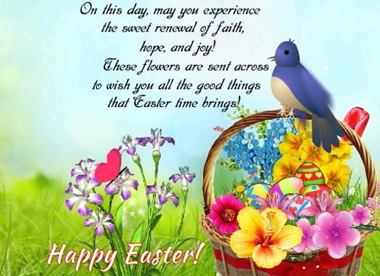 Easter Flowers Cards, Free Easter Flowers Wishes, Greeting Cards | 123 ...