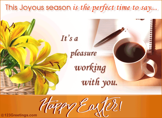 An Easter Wish For Your Colleague Free Happy Easter 