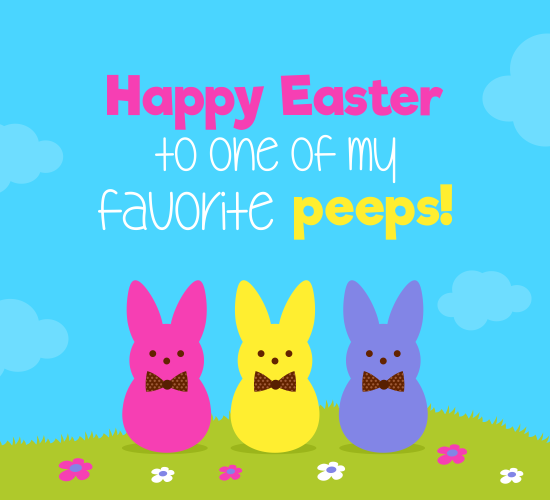 Easter Peeps. Free Happy Easter eCards, Greeting Cards | 123 Greetings