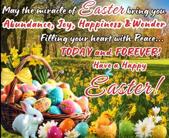 Miracles Of Easter! Free Happy Easter eCards, Greeting Cards | 123 ...