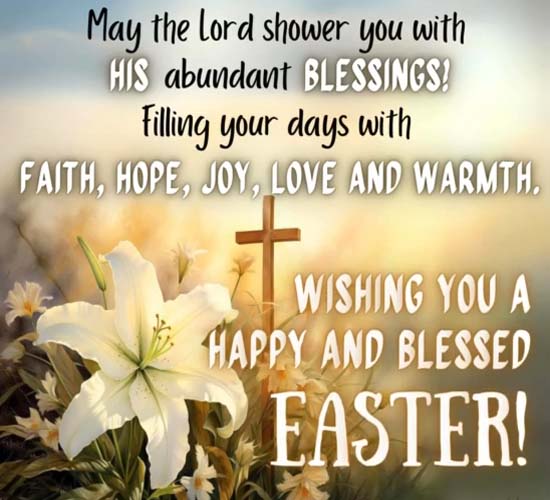 Happy And Blessed Easter. Free Happy Easter eCards, Greeting Cards ...