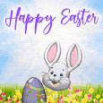 Bunny Wishing Happy Easter!
