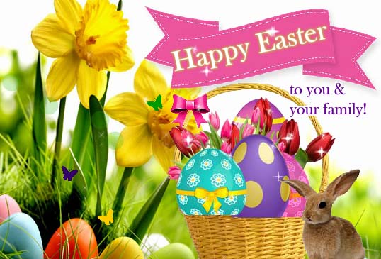 Easter Basket Brings Joy, Happiness... Free Family eCards | 123 Greetings