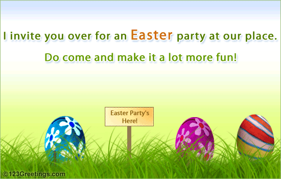 Easter Party Invitation!