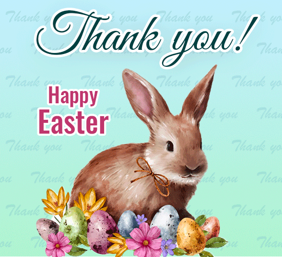A Beautiful Easter Thank You Note!