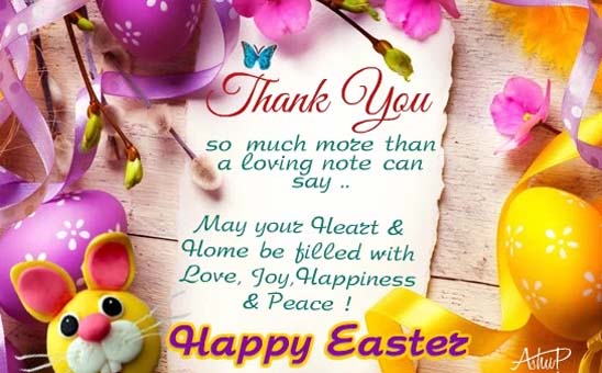 Easter Thank You Loving Note! Free Thank You eCards, Greeting Cards ...