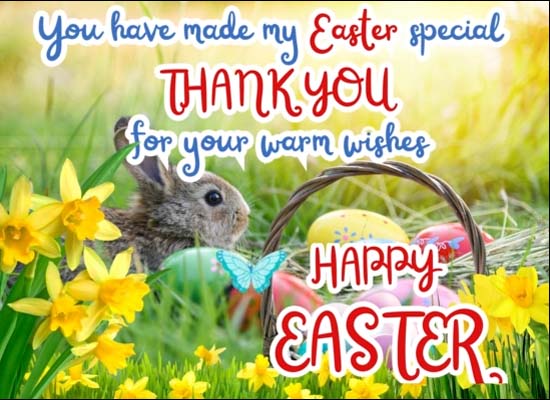 Heartfelt Thanks To Easter Greetings. Free Thank You eCards | 123 Greetings