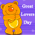 Great Lovers Day Mushy Hug.