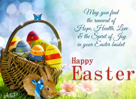 Easter Basket Of Joy & Happiness. Free Orthodox Easter eCards | 123 ...