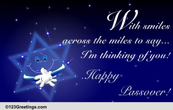 Send Passover Wishes Across The Miles!