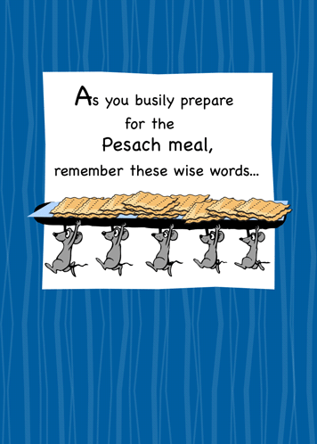 Humorous Passover Matzoh Mice.