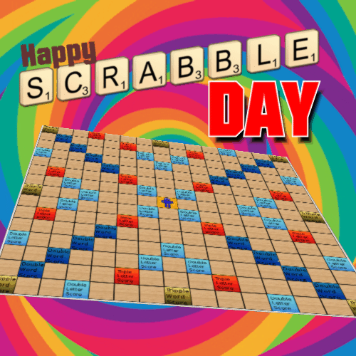 A Scrabble Day Ecard.