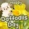 Cute And Perfect Wish On Daffodil Day.