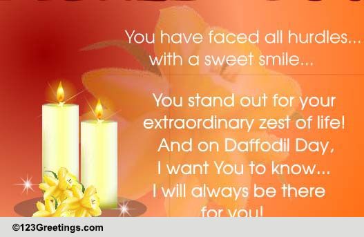 Send A Loving Ecard On Daffodil Day!
