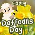 Cute And Perfect Wish On Daffodil Day.