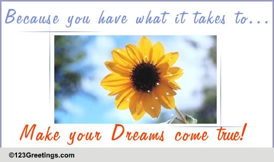 Send Wishes To Make Dreams Come True.