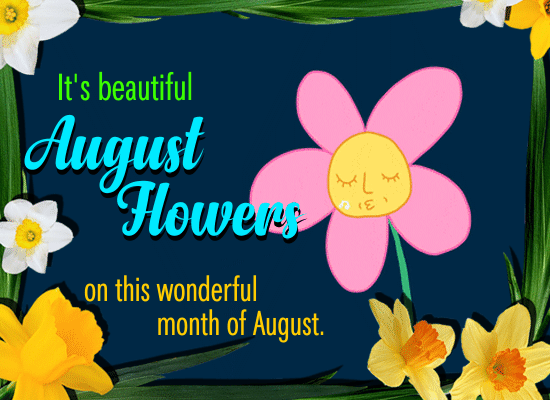 It’s Beautiful August Flowers.