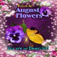 A Beautiful August Flowers Ecard.