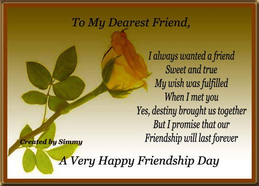 Friendship Day Wish. Free Happy Friendship Day eCards ...