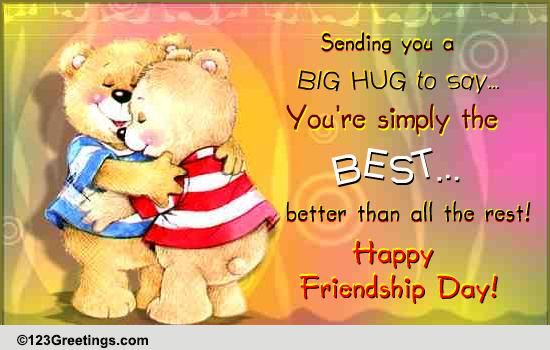 Share A Hug With Your Friend!
