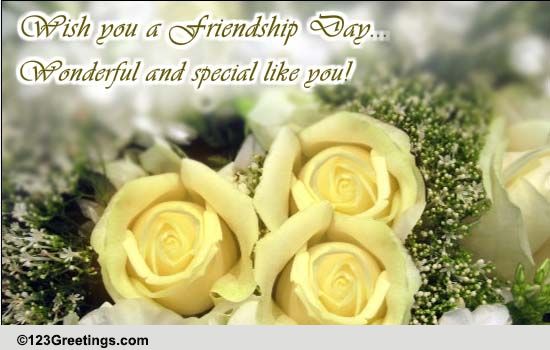 A Wonderful Friendship Day. Free Happy Friendship Day eCards | 123 ...