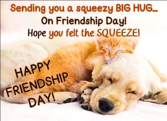 Big Hug On Friendship Day