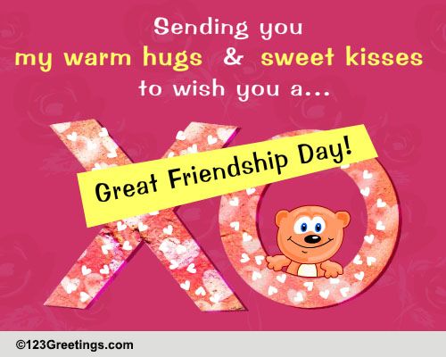 Friendship Day Hugs & Kisses...