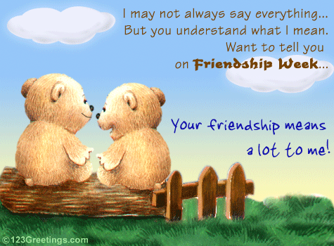 Your Friendship Means A Lot To Me...