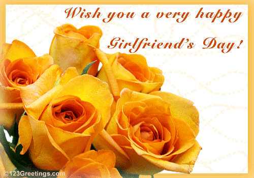 Warm Wish On Girlfriend's Day.