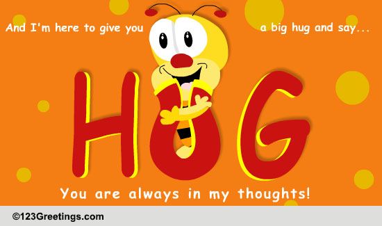 Cute Wish On Hug Month. Free Hug Month eCards, Greeting Cards | 123 ...