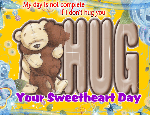 A Cute Hug Card For Your Sweet.