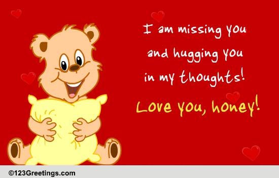 Hugging You In My Thoughts! Free Hug Your Sweetheart Day eCards | 123 ...