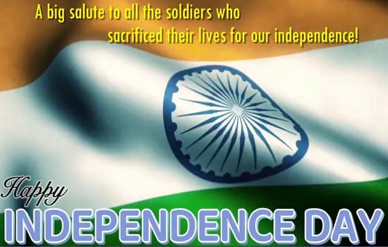 A Big Salute To All The Soldiers. Free Independence Day (India) eCards ...