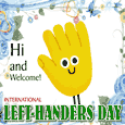 A Greeting Ecard For Left Handers.