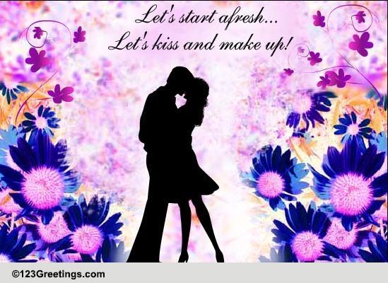 Send Kiss and Make Up Day Ecard!
