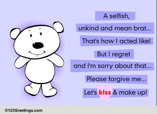 Send A Heartfelt Sorry Note!