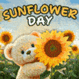 Teddy Has Got A Sunflower Hug For You!