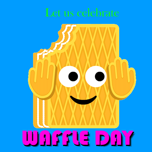 A Waffle Day Celebration Ecard.