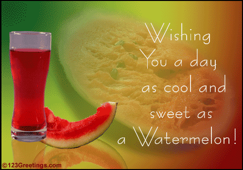 Sweet As A Watermelon!