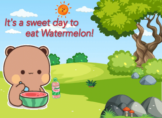 Nice To Eat Watermelon.
