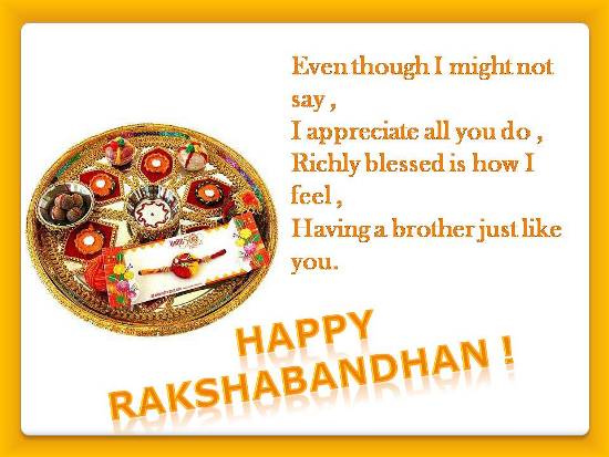 Greet Your Dear Brother On Rakhi. Free Love You Bro eCards 