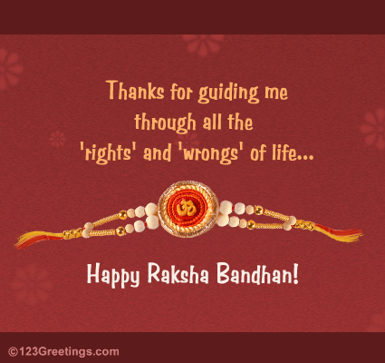 Warm Rakhi Thank You Wish...