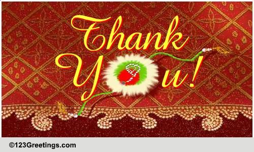 A Special Thank You This Rakhi!