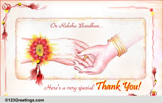 Send Thankyou This Rakshabandhan!