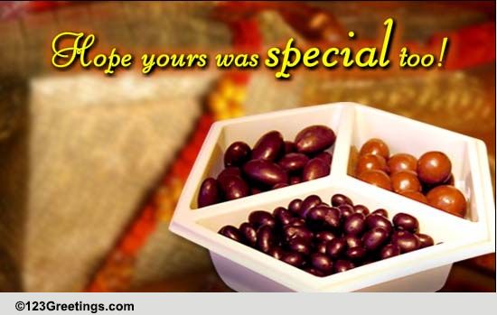 A Sweet Thank You On Raksha Bandhan.