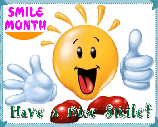 A Nice Smile Month Ecard.