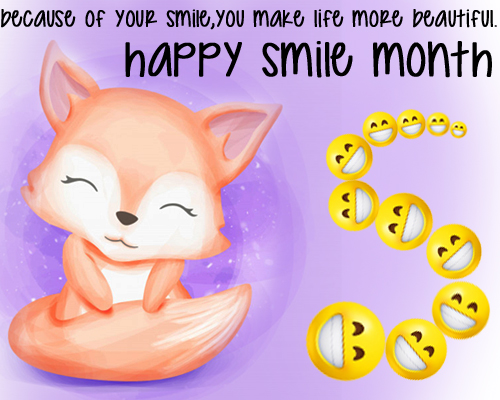 Happy Smile Month Wish.
