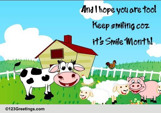 A Cheerful Ecard This Smile Month!