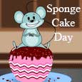 Sponge Cake Day Wishes.