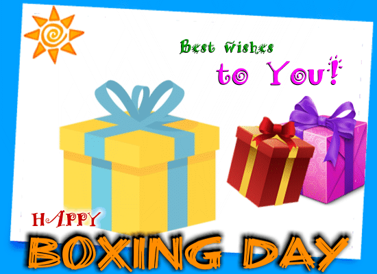 Best Wishes To You On Boxing Day.